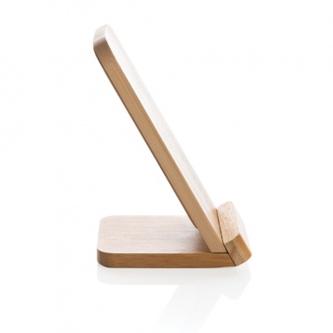 Logo trade advertising product photo of: Bamboo 5W wireless charging stand