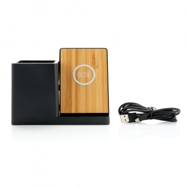 Logo trade corporate gifts picture of: Ontario RCS recycled plastic 10W wireless charger