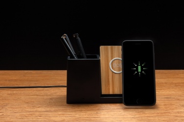 Logotrade promotional product image of: Ontario RCS recycled plastic 10W wireless charger