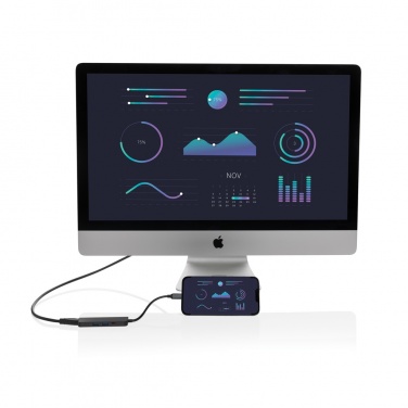 Logotrade promotional gifts photo of: Terra RCS recycled aluminum hub with HDMI input