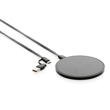 Logotrade advertising product picture of: RCS standard recycled plastic 10W wireless charger