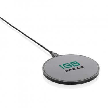 Logo trade corporate gift photo of: RCS standard recycled plastic 10W wireless charger