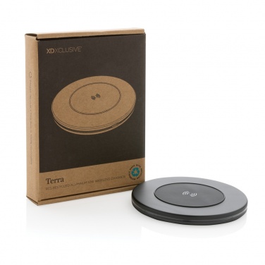 Logotrade promotional giveaway image of: Terra RCS recycled aluminium 10W wireless charger