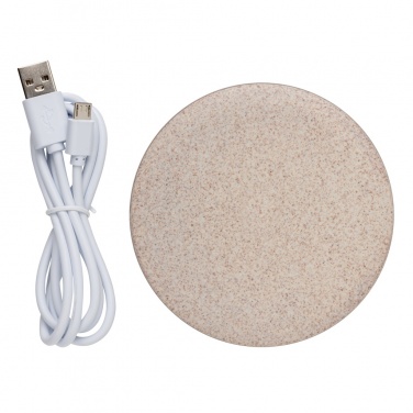 Logotrade corporate gift image of: 5W Wheat straw wireless charger