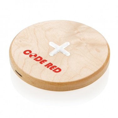 Logo trade promotional products picture of: 5W wood wireless charger