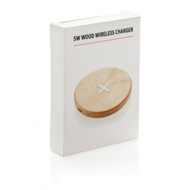 Logo trade corporate gift photo of: 5W wood wireless charger