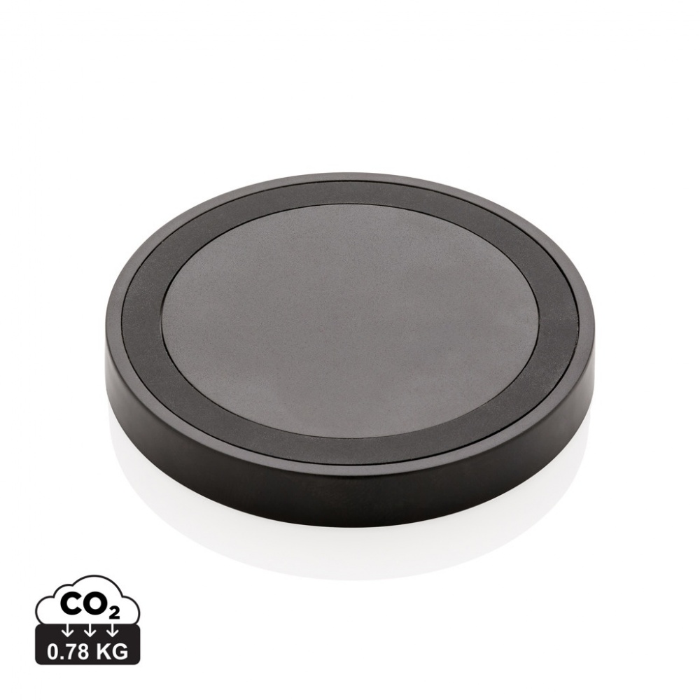 Logo trade promotional gifts picture of: 5W wireless charging pad round