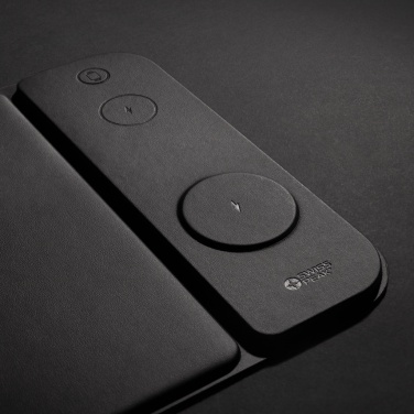 Logo trade corporate gift photo of: Swiss peak RCS recycled PU 15W 3 in 1 charging mousepad