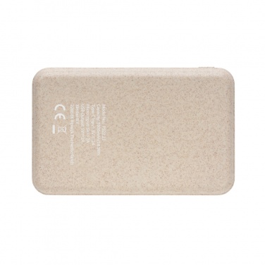 Logo trade corporate gift photo of: Cork and Wheat 5.000 mAh pocket powerbank