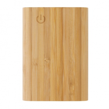Logo trade promotional merchandise picture of: Bamboo 5.000 mAh powerbank