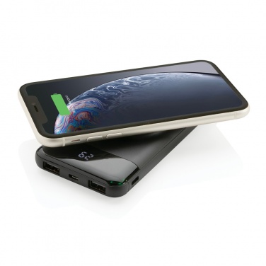 Logo trade promotional product photo of: 10.000 mah wireless powerbank with watch charger