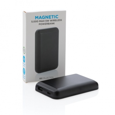 Logotrade promotional product picture of: Magnetic 5.000 mAh 5W wireless powerbank