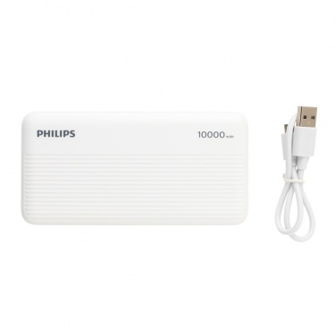 Logo trade promotional gifts image of: Philips 10.000 mAh slim powerbank