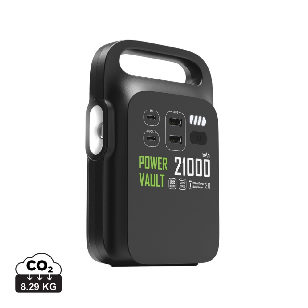 Logotrade business gift image of: Power Vault RCS rplastic 21000 mAh portable power station