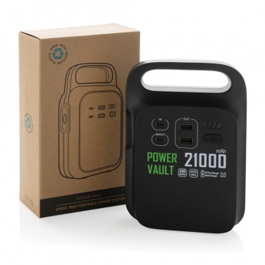 Logotrade business gift image of: Power Vault RCS rplastic 21000 mAh portable power station