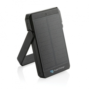 Logo trade promotional product photo of: Skywave RCS rplastic solar powerbank 5000 mAh 10W wireless