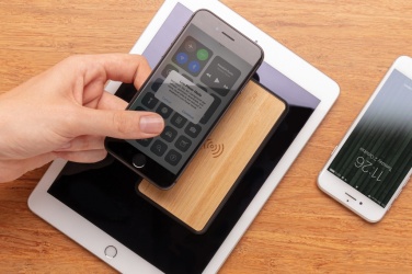 Logotrade promotional item image of: RCS recycled plastic 8000 mAh Wireless Powerbank