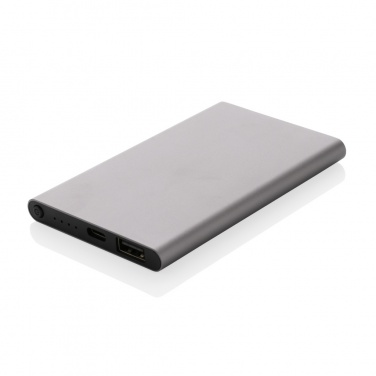 Logo trade advertising product photo of: RCS recycled plastic/aluminum 4000 mah powerbank with type C