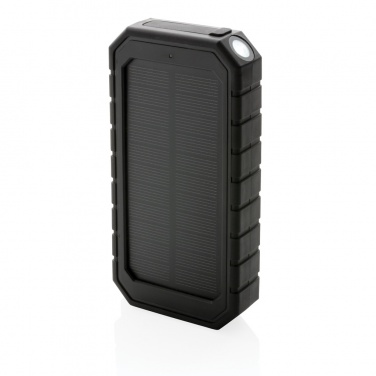 Logotrade corporate gift picture of: RCS recycled plastic Solar powerbank with 10W Wireless