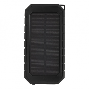 Logotrade promotional gift image of: RCS recycled plastic Solar powerbank with 10W Wireless