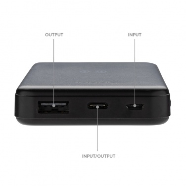 Logotrade promotional item picture of: RCS recycled plastic 5.000 mAh 5W wireless powerbank