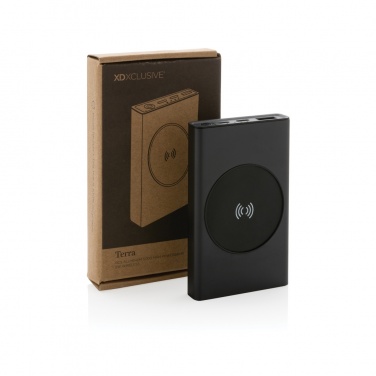 Logotrade corporate gifts photo of: Terra RCS recycled aluminium 5000 mAh powerbank 5W wireless