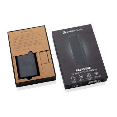 Logotrade promotional gift image of: Urban Vitamin Pasadena 20.000 mAh 18W PD powerbank