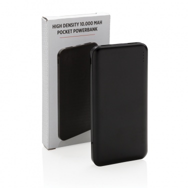 Logo trade promotional giveaways image of: High Density 10.000 mAh Pocket Powerbank