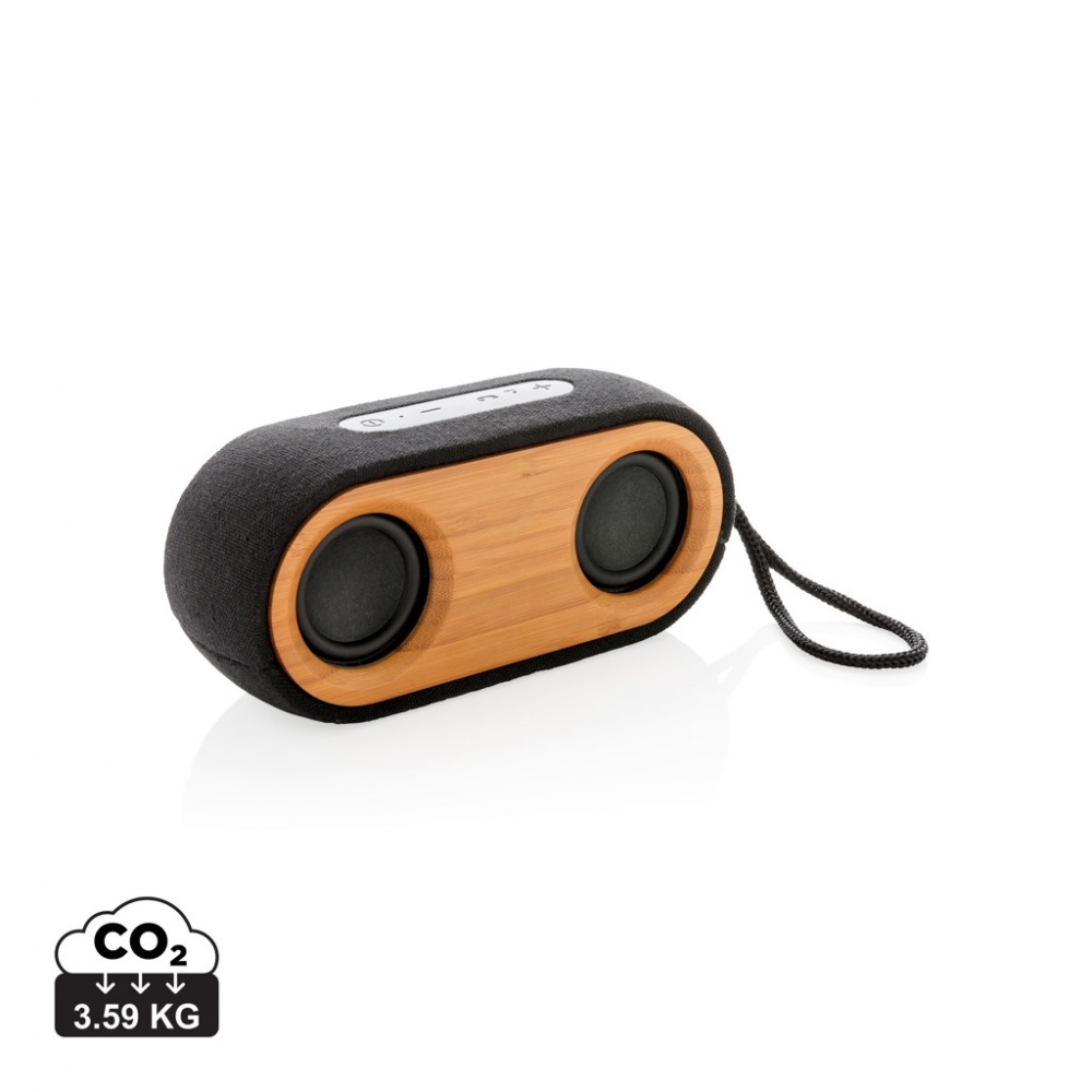 Logotrade corporate gift picture of: Bamboo X double speaker