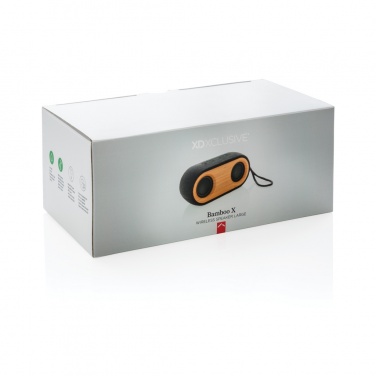 Logotrade promotional merchandise photo of: Bamboo X double speaker