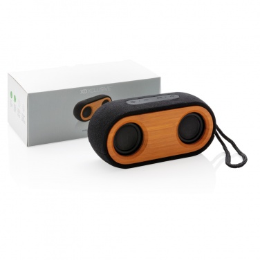 Logotrade promotional giveaway picture of: Bamboo X double speaker