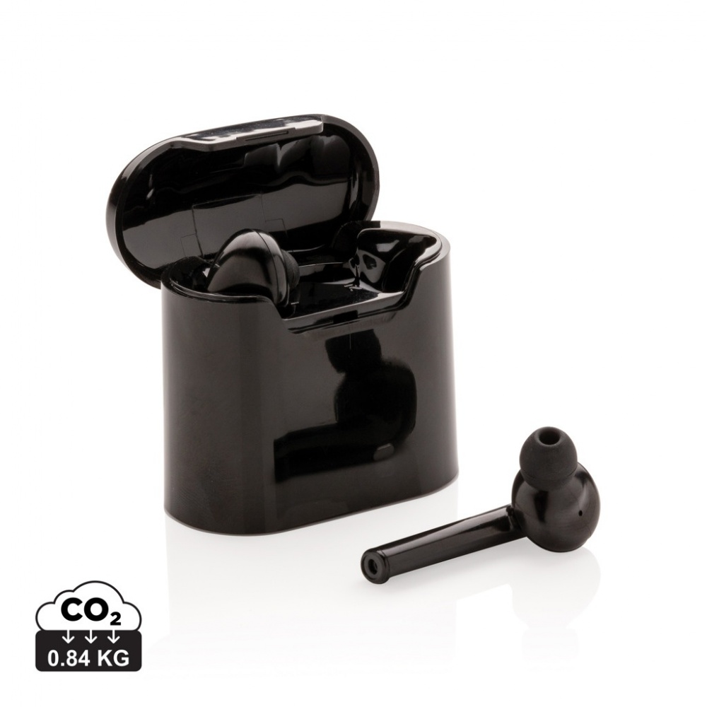 Logo trade promotional products image of: Liberty wireless earbuds in charging case