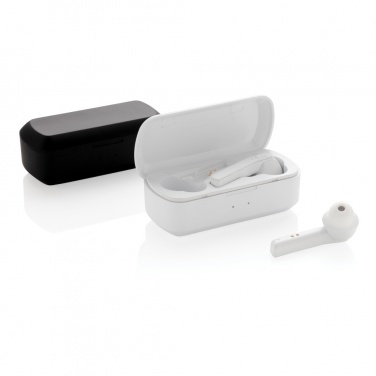 Logo trade promotional merchandise image of: Free Flow TWS earbuds in charging case