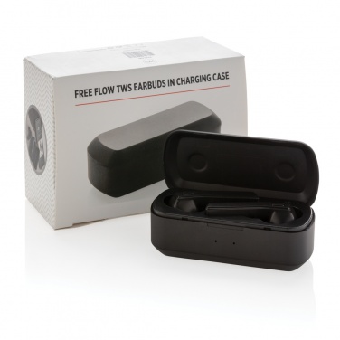 Logotrade promotional giveaway picture of: Free Flow TWS earbuds in charging case