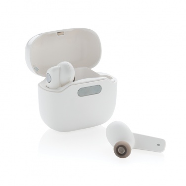 Logotrade promotional item image of: TWS earbuds in UV-C sterilising charging case