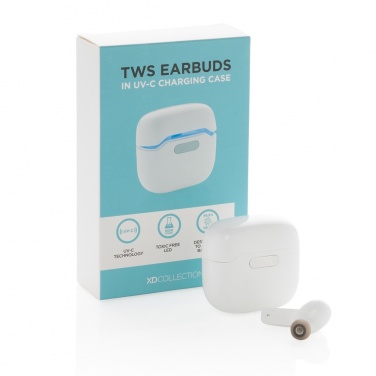 Logotrade advertising products photo of: TWS earbuds in UV-C sterilising charging case