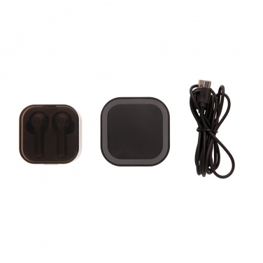 Logotrade advertising products photo of: TWS earbuds in wireless charging case