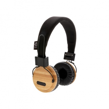 Logotrade corporate gift image of: Bamboo wireless headphone
