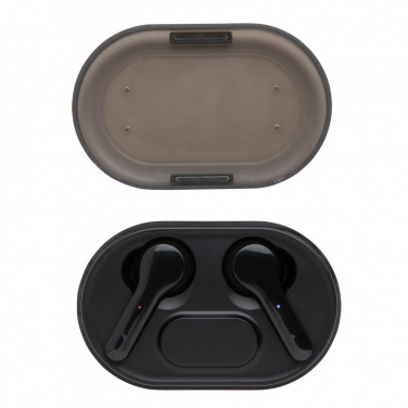 Logotrade promotional giveaways photo of: Light up logo TWS earbuds in charging case