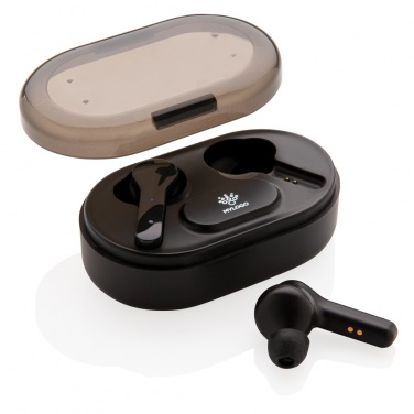 Logotrade promotional merchandise picture of: Light up logo TWS earbuds in charging case