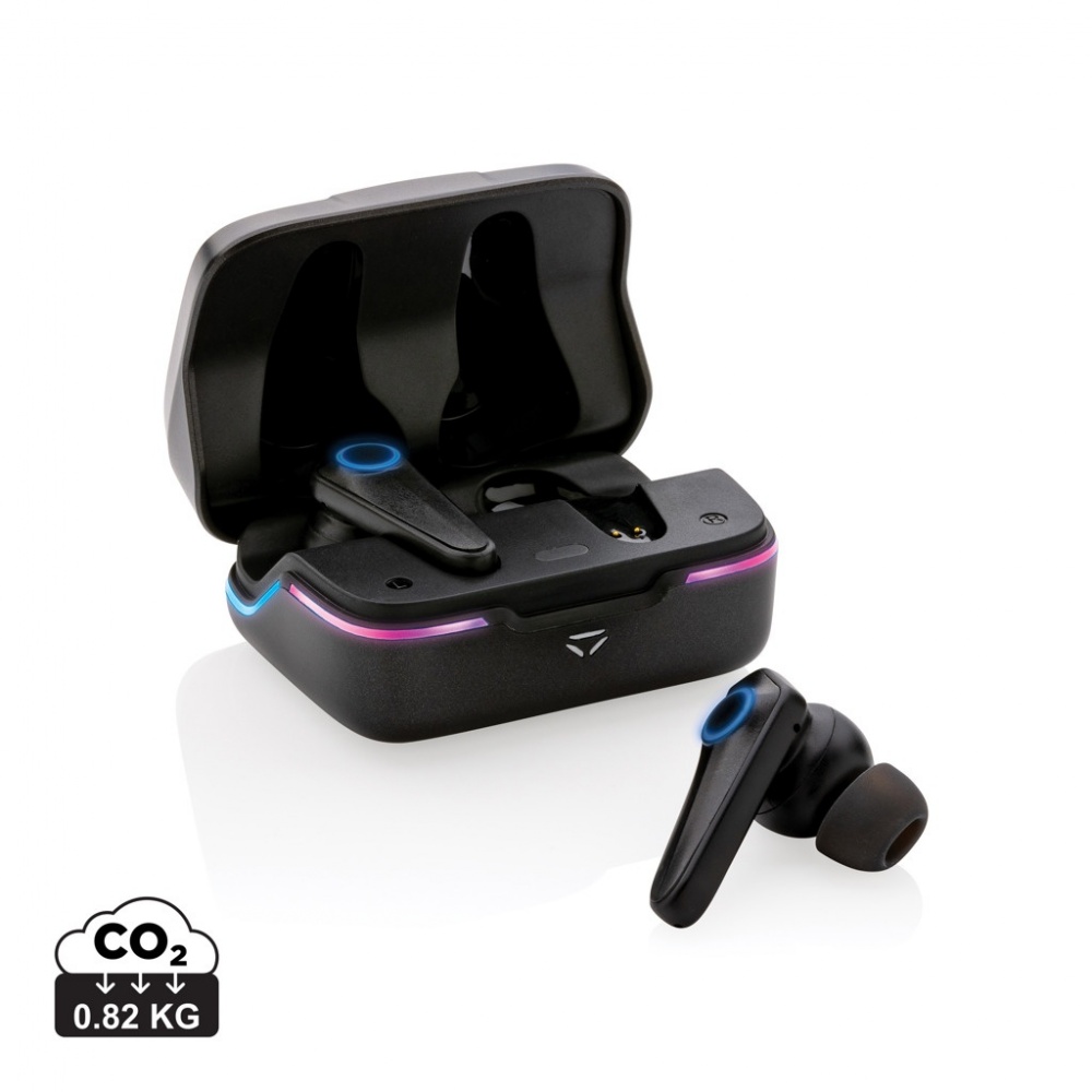 Logo trade advertising products image of: RGB gaming earbuds with ENC