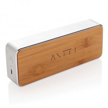 Logo trade promotional merchandise photo of: Nevada Bamboo 3W wireless speaker