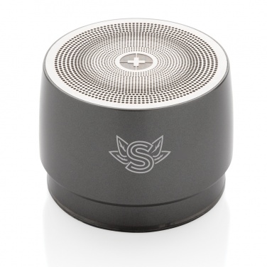 Logo trade promotional products image of: Swiss peak 5W wireless bass speaker