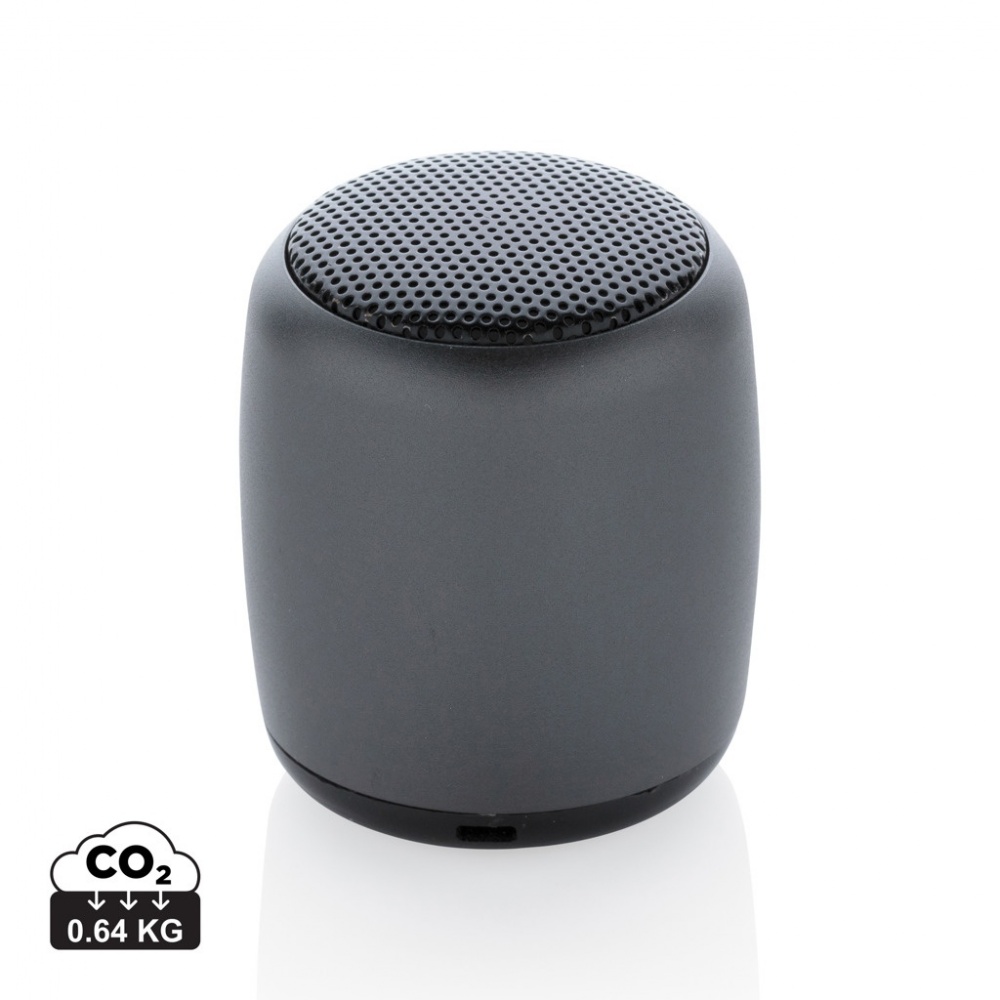 Logo trade promotional giveaways image of: Mini aluminium wireless speaker