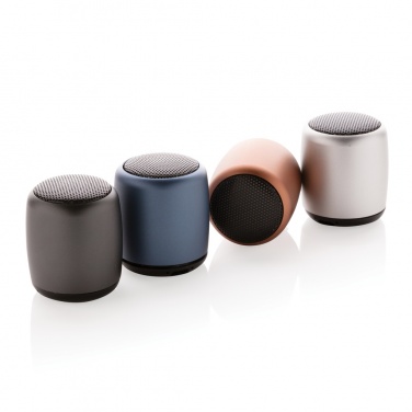 Logo trade promotional giveaway photo of: Mini aluminium wireless speaker