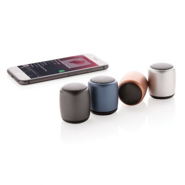 Logotrade promotional merchandise picture of: Mini aluminium wireless speaker