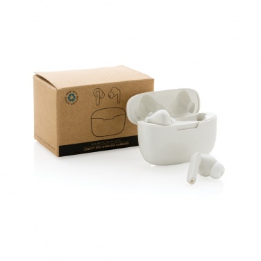 Logotrade corporate gift image of: RCS recycled plastic Liberty Pro wireless earbuds