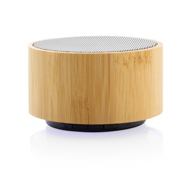Logotrade promotional products photo of: RCS recycled plastic and bamboo 3W wireless speaker