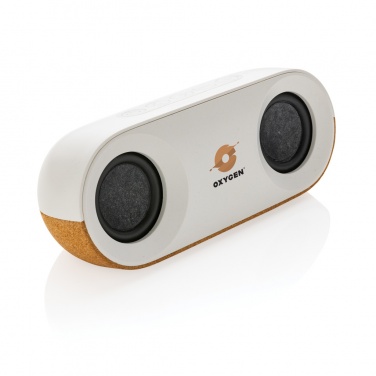 Logotrade promotional product image of: Oregon RCS recycled plastic and cork 10W speaker