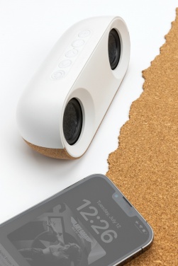 Logo trade promotional items picture of: Oregon RCS recycled plastic and cork 10W speaker